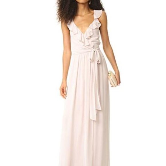 Joanna August Dresses & Skirts - Joanna August Lacey Long Bridesmaid Dress, Off-white, Size S